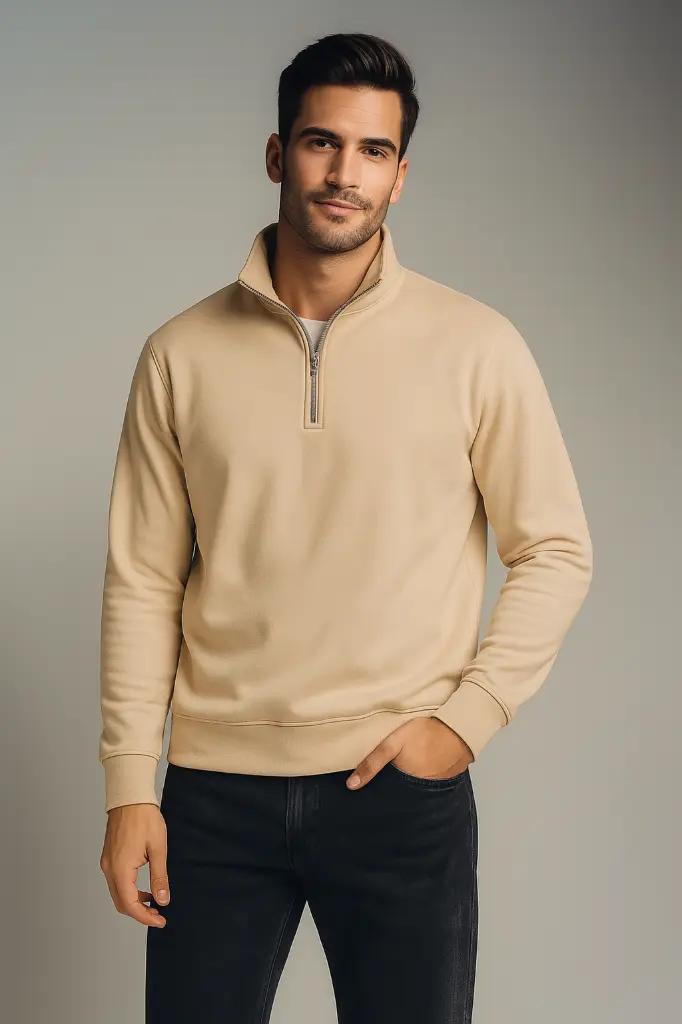 Half Zipper Sweatshirt- Men's