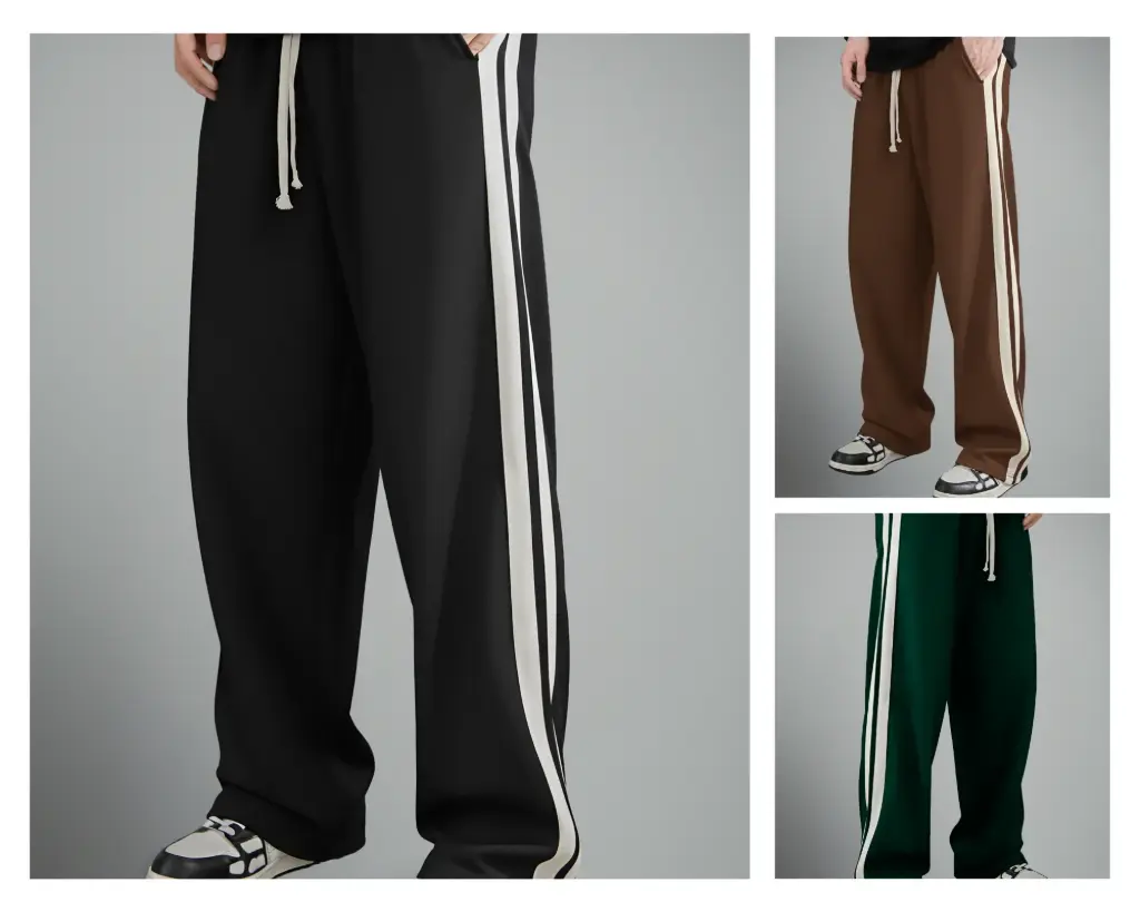 Combo-Dual Stripe Loosefit-Trackpant