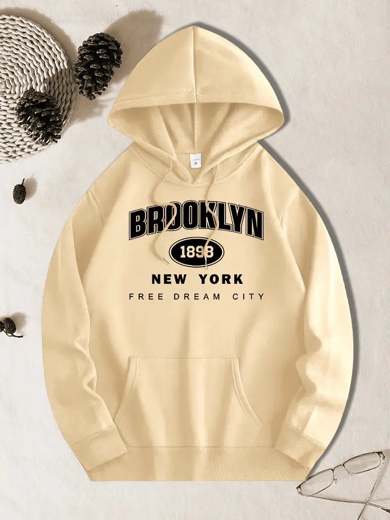 New Women Classic Printed Hoodie